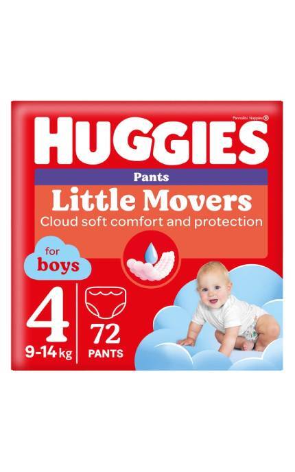 HUGGIES-Підгузки-трусики для хлопчиків Huggies дитячі розмір 4 9-14 кг 72 шт-5029053564104