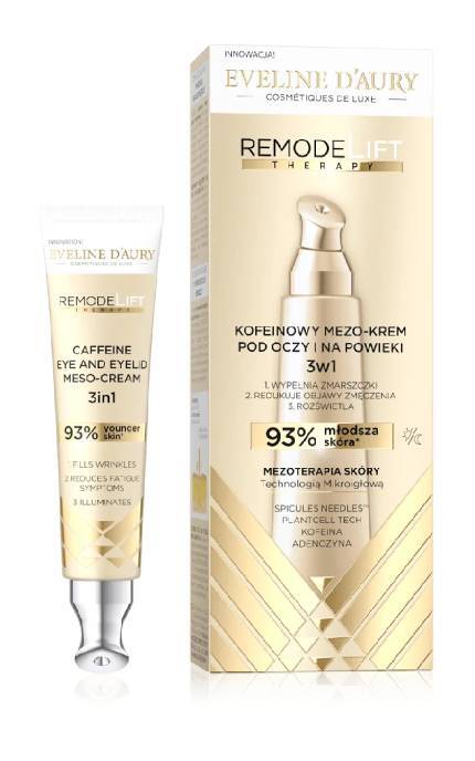 EVELINE-Мезо-крем с кофеином 3-в-1 Eveline Cosmetics для кожи вокруг глаз 15 мл-5903416073680