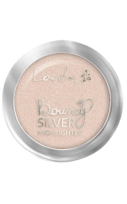 LOVELY-Хайлайтер для обличчя Lovely Bouncy пресований Silver 3.5 г-5901801680994
