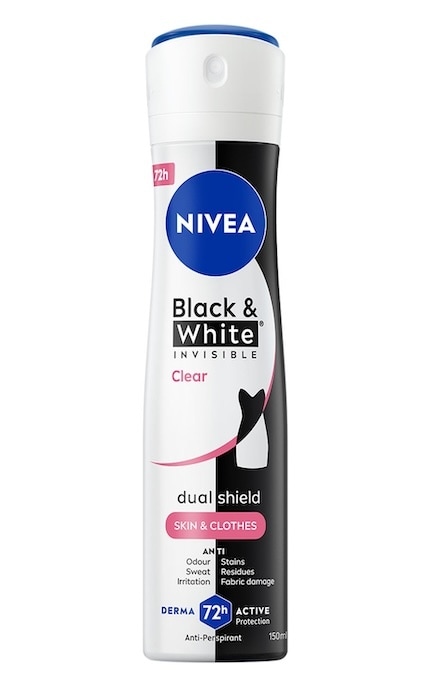 NIVEA-Дезодорант-антиперспирант Nivea Черное и Белое Невидимый прозрачный, 150 мл-4006000026596