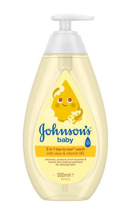 JOHNSON'S-Пінка-шампунь для купання Johnson's Baby Від маківки до п'ят 500 мл-3574669909952