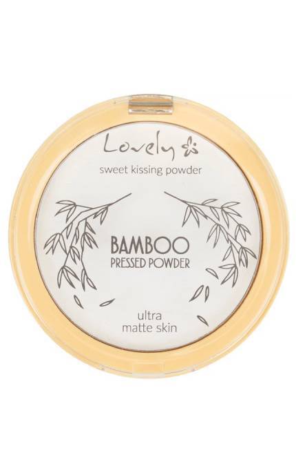 LOVELY-Пудра для лица Lovely Bamboo бамбуковая прессованная 10 г-5901801697411