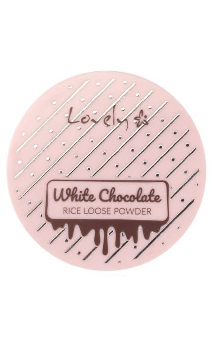 LOVELY-Пудра для лица Lovely White Chocolate Loose для всех типов кожи, фиксирующая рисовая рассыпчатая 4 г-5901801697404