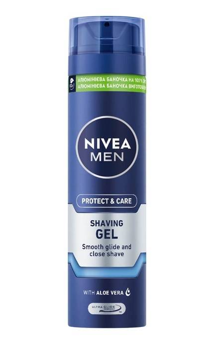 NIVEA-Увлажняющий гель для бритья Nivea Защита и уход, 200 мл-5900017102825