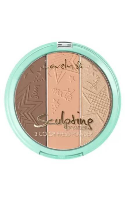 LOVELY-Пудра-палитра Lovely Sculpting 03 для контурирования лица 15 г-5901801630531