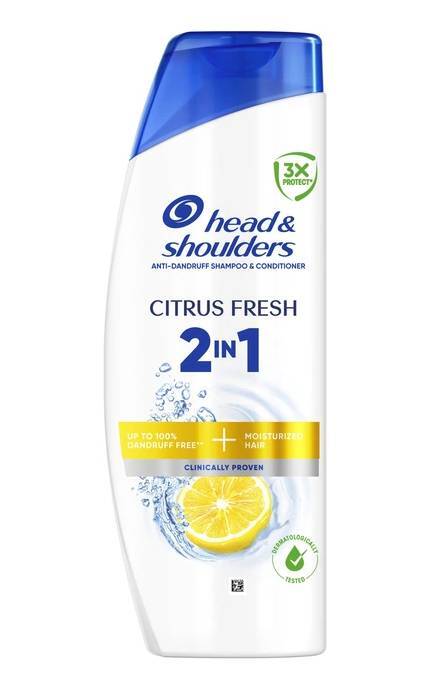 HEAD and SHOULDERS-Шампунь проти лупи Head & Shoulders Цитрусова свіжість 2-в-1 400 мл-8006530305372