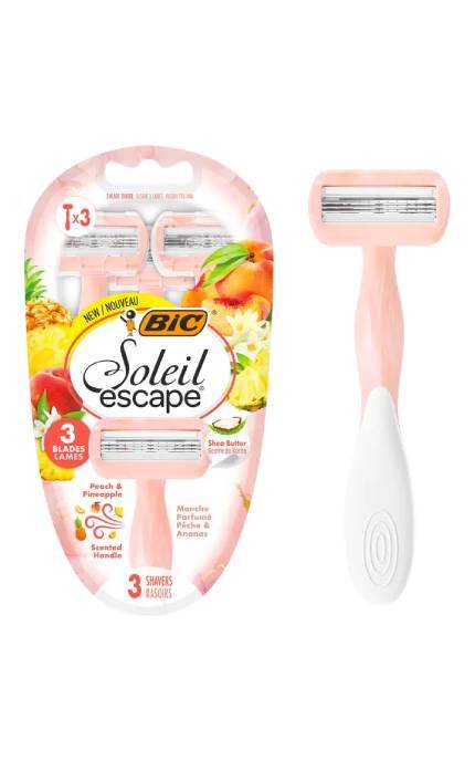BIC-Станки для гоління Bic Soleil Escape Peach&Pineapple Жіночі 3 шт-3086124135221
