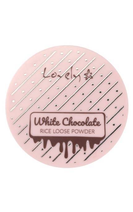 LOVELY-Пудра для обличчя Lovely White Chocolate Loose для всіх типів шкіри фіксуюча рисова розсипчаста 4 г-5901801697404