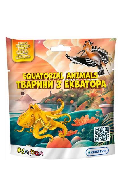 KIDDISVIT-Стретч-іграшка у вигляді тварини #sbabam Тварини з екватора 1 шт-8055035560021
