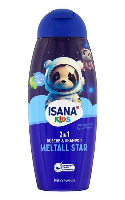 ISANA KIDS-Шампунь і гель для душу 2 в 1 Isana Kids Велика зірка 300 мл-4068134031938