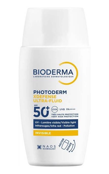 BIODERMA-Солнцезащитный ультрафлюид Bioderma Photoderm XDеfense Ultra-Fluid SPF50+ Невидимый 40 мл-3701129813614