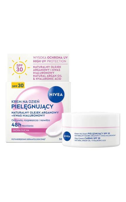 NIVEA-Крем для лица NIVEA SPF30 с аргановым маслом и гиалуроновой кислотой 50 мл-9005800396897