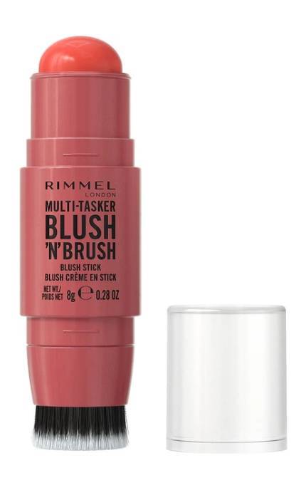 RIMMEL-Рум'яна-стік Rimmel The Multi Tasker з пензлем 250 Coral Dust 8 г-3616307087889