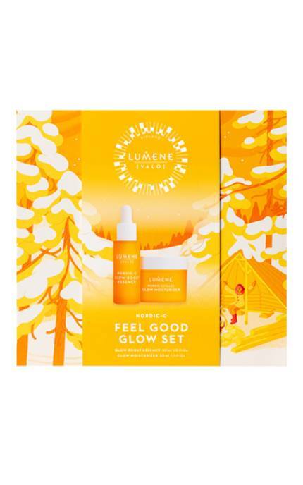 LUMENE-Набор для ухода за лицом Lumene Nordic-C Feel Good Glow: крем для лица 50 мл + эссенция для лица 30 мл-6412600413953