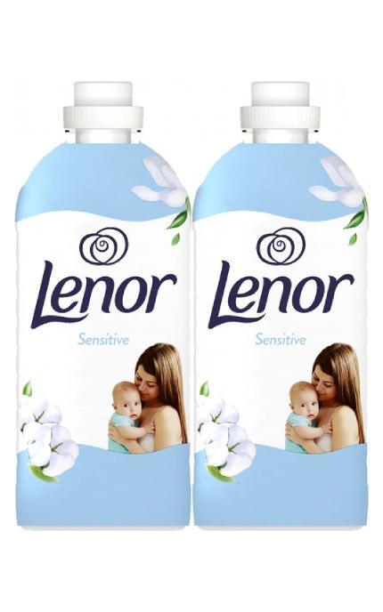 LENOR-Кондиціонер для білизни Lenor Для чутливої шкіри 118 циклів прання 2 x 1.239 л-8006530250665
