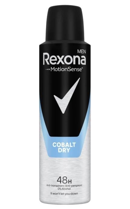 REXONA MEN-Антиперспірант-спрей чоловічий Rexona Кобальт 150 мл-8717163663493