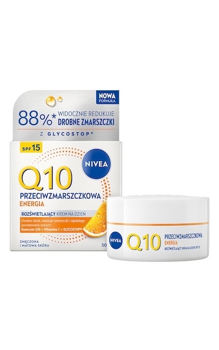NIVEA-Денний крем Nivea Q10 Energy SPF 15 Здорове сяяння, 50 мл-5900017100692
