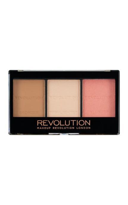 REVOLUTION-Набор для скульптурирования лица Makeup Revolution Ultra Sculpt&Contour Ultra Fair C01, 3 оттенка-5029066043481