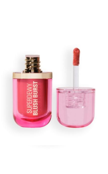 REVOLUTION-Рідкі рум'яна для обличчя Makeup Revolution Superdewy Strawberry Milkshake Cool Pink 4.2 л-5057566868228