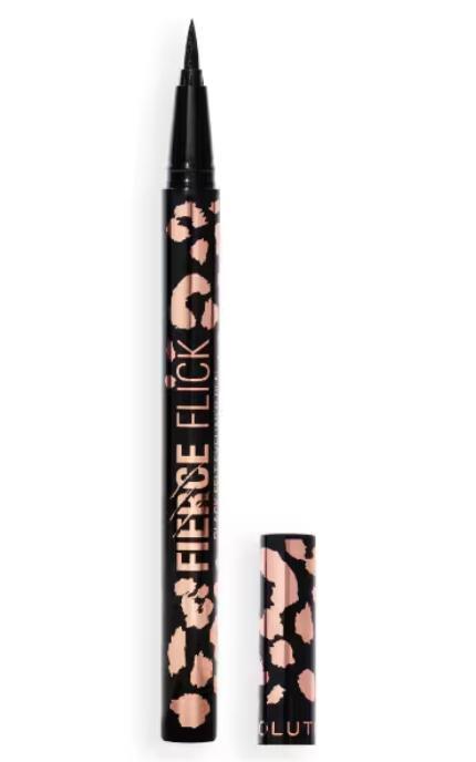 REVOLUTION-Підводка для очей Makeup Revolution Fierce Flick Black Felt Eyeliner Pen чорна 0.6 мл-5057566931151