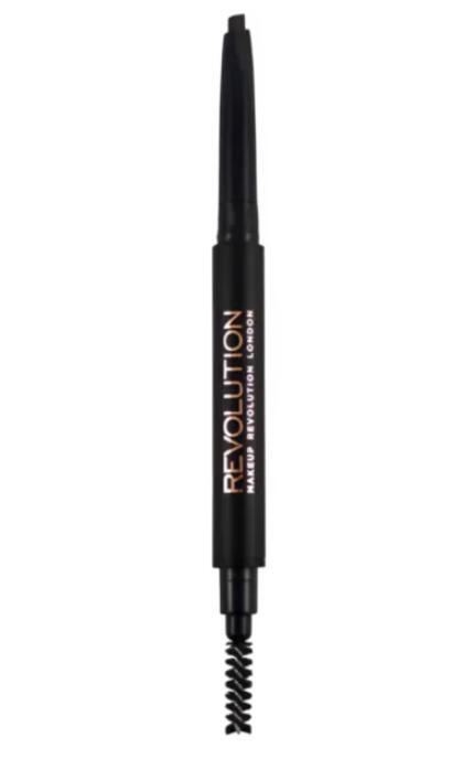 REVOLUTION-Олівець для брів Revolution Duo Brow Definer Pencil 02 Medium Brown 1 шт-5057566708302