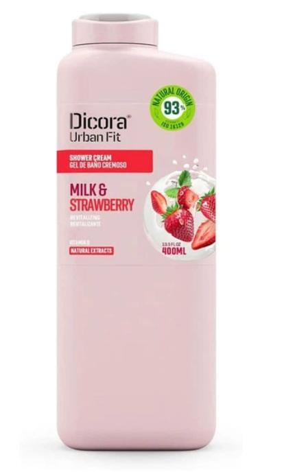 DICORA URBAN FIT-Гель для душу Живильний з вітаміном В Полуниця та молоко Dicora Urban Fit 400 мл-8429871992924