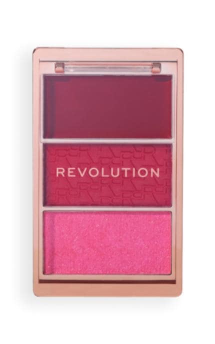 REVOLUTION-Палетка рум'ян Makeup Revolution Blush Icon My Cherry Truth 3 відтінки-5057566929899