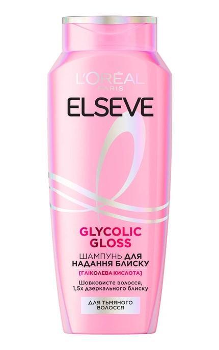 ELSEVE-Шампунь L'Oreal Paris Elseve Glycolic Gloss для придания блеска тусклым волосам 250 мл-3600524295110