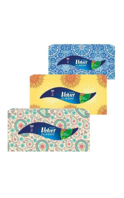 VELVET-Серветки косметичні Velvet Classic 2 шари 150 шт-5901478007377