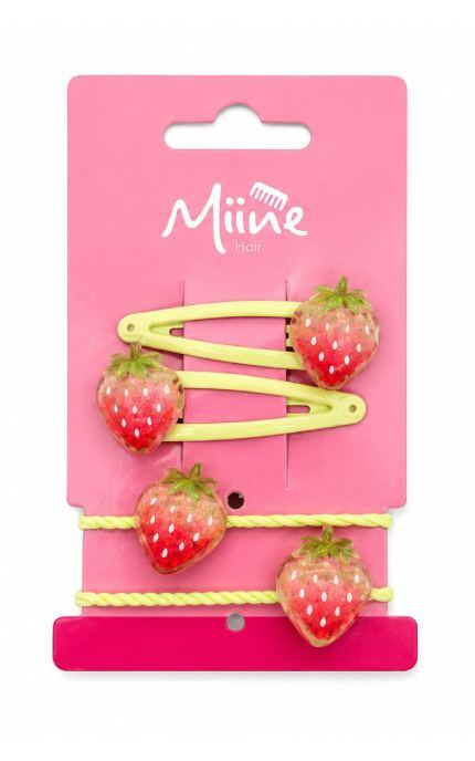MIINE-Набір заколок Miine полуниця 4 шт-4896012064286