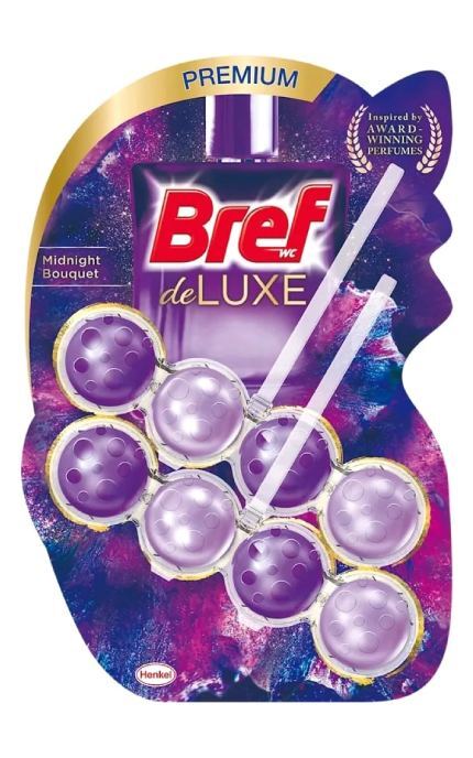 BREF-Туалетный блок Bref De Luxe Аромат волшебной ночи 2x50 г-9000101820249