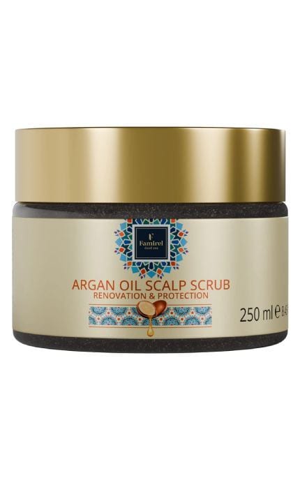 FAMIREL-Скраб для шкіри голови Famirel Argan Oil Захист та Відновлення 250 мл-7290114085908