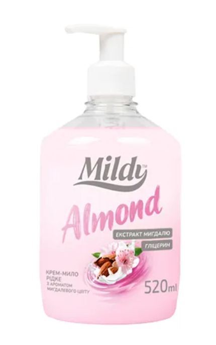 MILDY-Рідке мило для рук Mildy Almond 520 мл-4820255112664