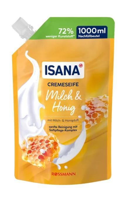 ISANA-Рідке мило Isana Milk&Honey 1000 мл-4068134187222