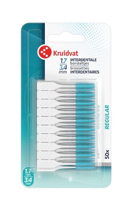 KRUIDVAT-Міжзубні щітки Kruidvat 1,7-3,4 мм 50 шт-8720674502502