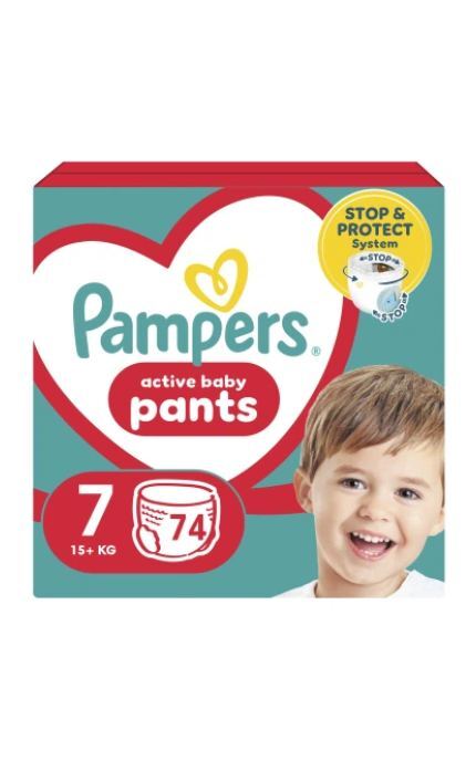PAMPERS-Подгузники Pampers Pants Giant Размер 7 (17+ кг) 74 шт-8006540069622
