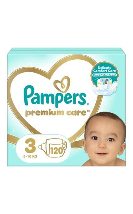 PAMPERS-Подгузники детские Pampers Premium Care размер 3 Midi 6-10 кг 120 шт-4015400465461