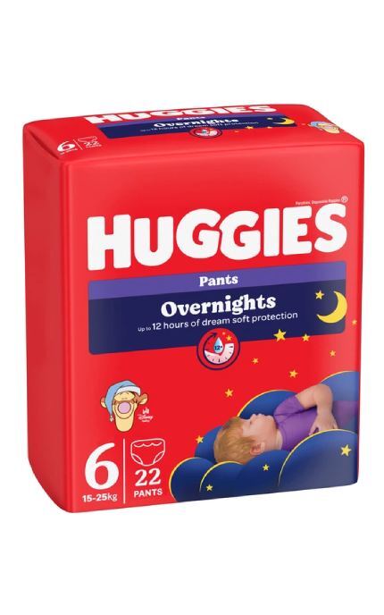 HUGGIES-Трусики-підгузки Huggies Overnights Pants 6 15-25 кг 22 шт-5029053581101