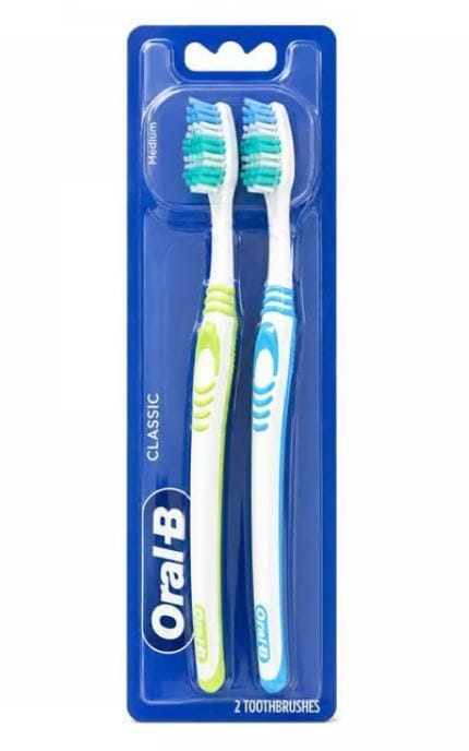 Oral-B-Зубная щетка Oral-B Classic средней жесткости 2 шт-8006530291408