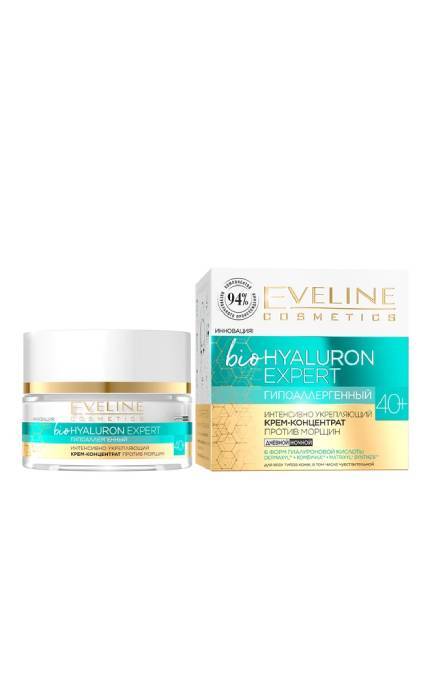 EVELINE-Крем-концентрат  для обличчя Eveline Cosmetics Hyaluron Clinic Зміцнюючий проти зморшок 40+ 50 мл-5903416007128