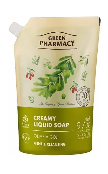 GREEN PHARMACY-Жидкое мыло Green Pharmacy Оливка и годжи 460 мл-4823015935367