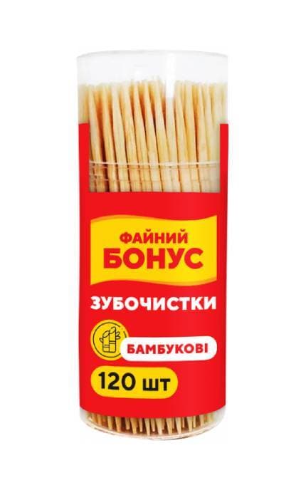 ФАЙНИЙ БОНУС-Зубочистки Файний Бонус 120 шт-4823071662351