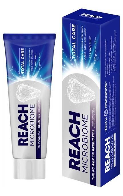 REACH-Зубна паста Reach Microbiome Total Care Toothpaste Повний догляд з пробіотиками 120 г -8801051218640