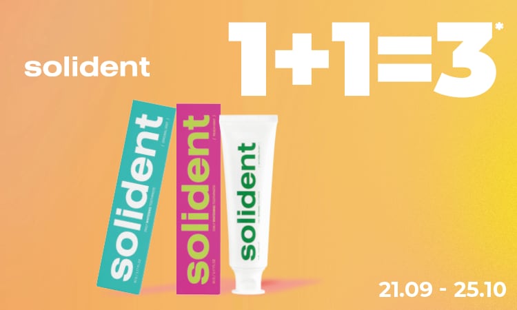 SOLIDENT: купуйте 3 товари за ціною 2