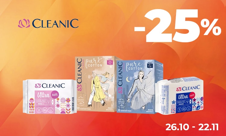 CLEANIC — −25%