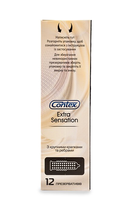 CONTEX-Презервативы латексные Contex Extra Sensation с силиконовой смазкой-5052197051506