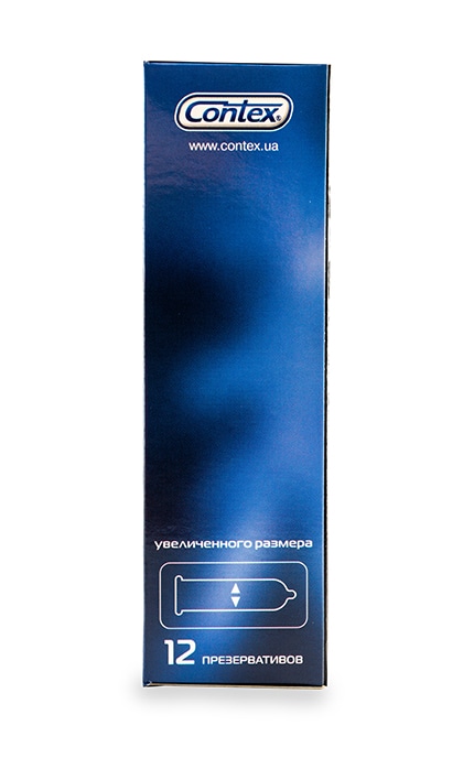 CONTEX-Презервативи латексні з силіконовою змазкою Contex Extra Large Збільшеного розміру-5060040302231