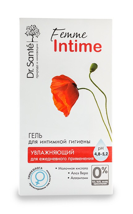 DR SANTE FEMME INTIME-Гель для інтимної гігієни Dr. Santé Femme Intime Зволожуючий -4823015922916