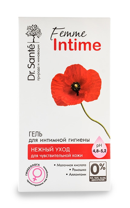 DR SANTE FEMME INTIME-Гель для інтимної гігієни Dr. Santé Femme Intime Ніжний Догляд -4823015922923