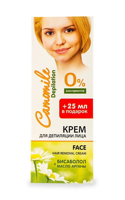 CAMOMILE DEPILATION-Крем для депіляції обличчя Camomile-4823015936586